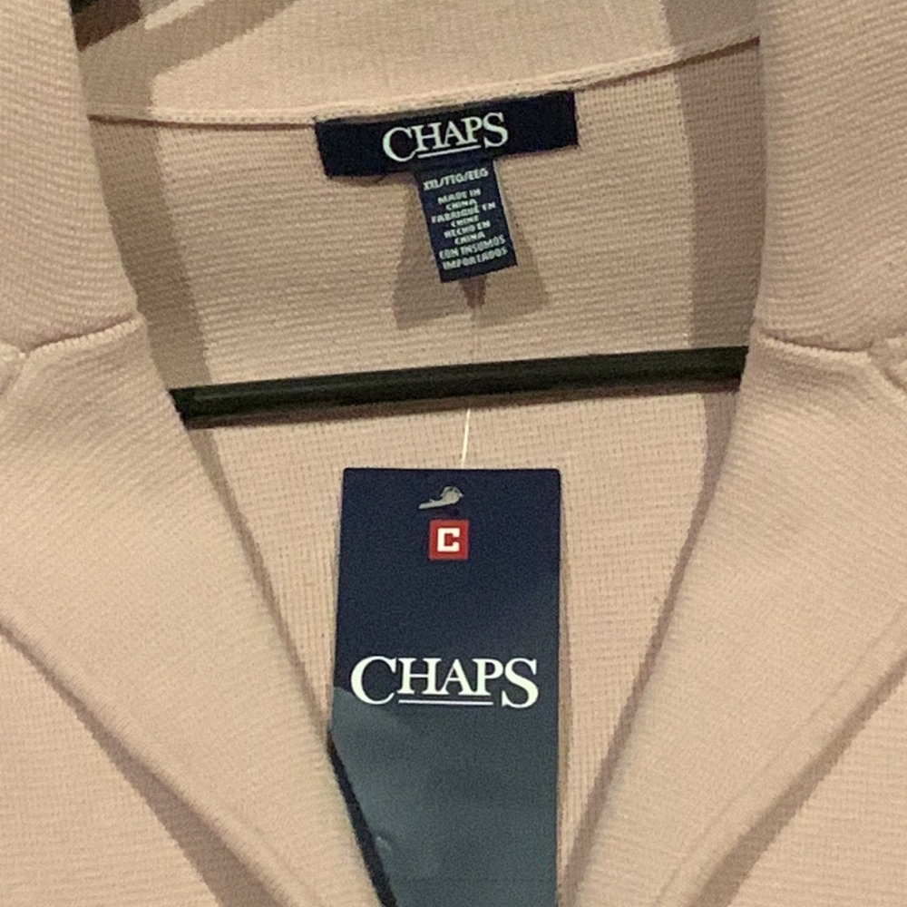 🆕 CHAPS- Pink Knit Blazer (XXL) NWT! - Picture 10 of 10